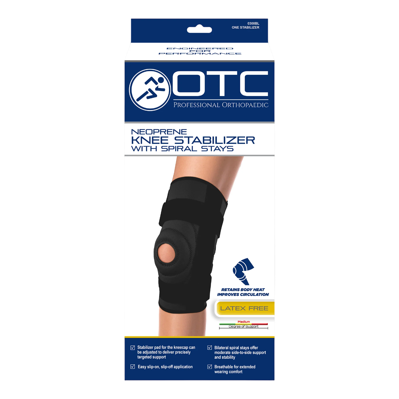 Estabilizador de rodilla de neopreno