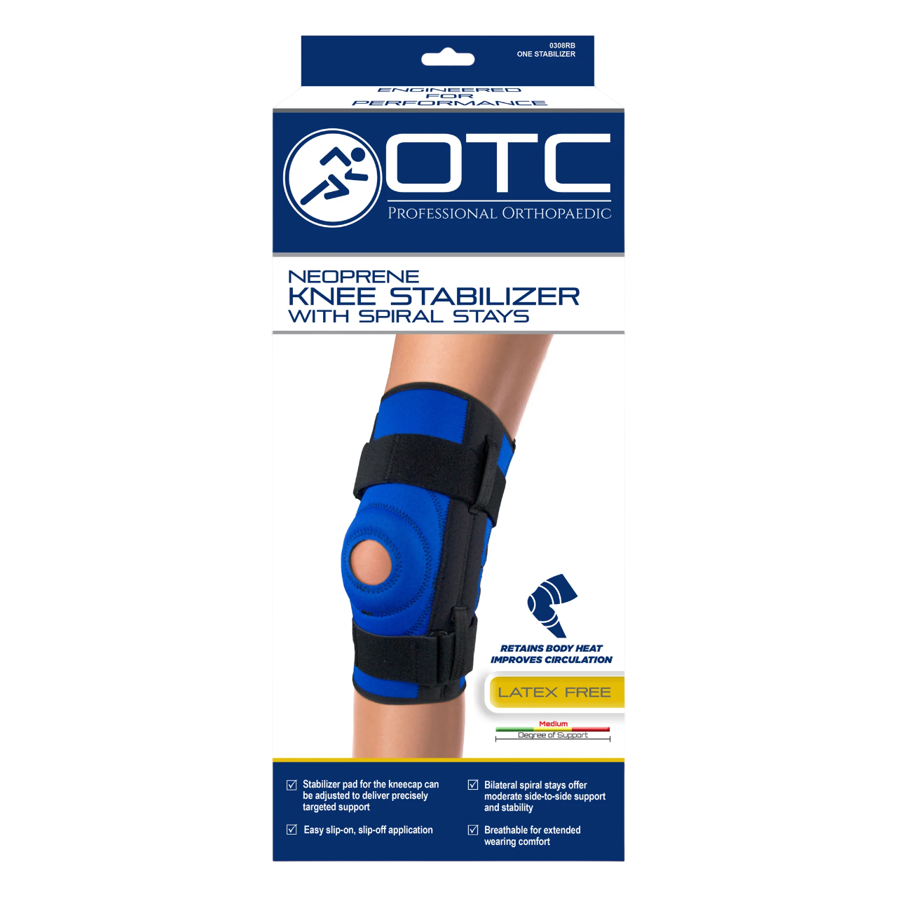 Estabilizador de rodilla de neopreno