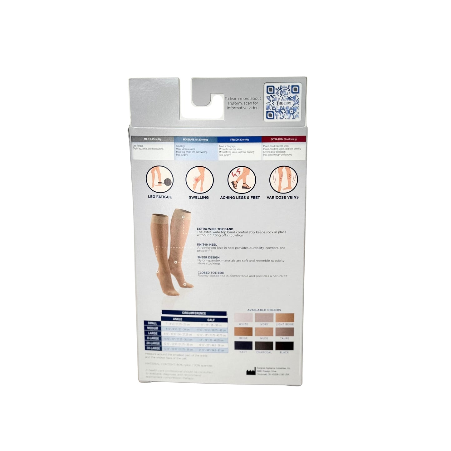 Medias hasta la rodilla 20–30 mmHg