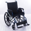 Silla de ruedas marco azul cromado