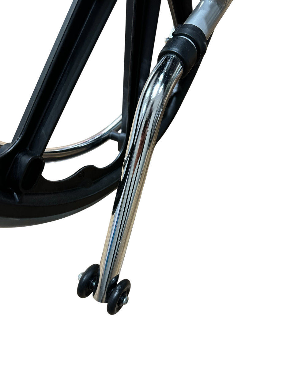 Silla de ruedas con cojín acolchado