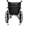 Silla de ruedas con cojín acolchado