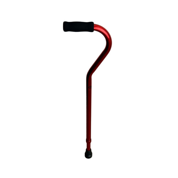 Bastón de un punto de aluminio rojo