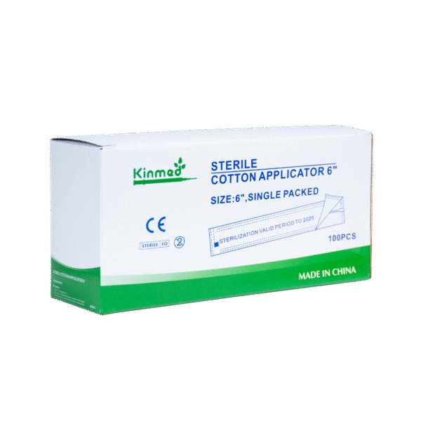 Aplicador de madera con algodón Estéril