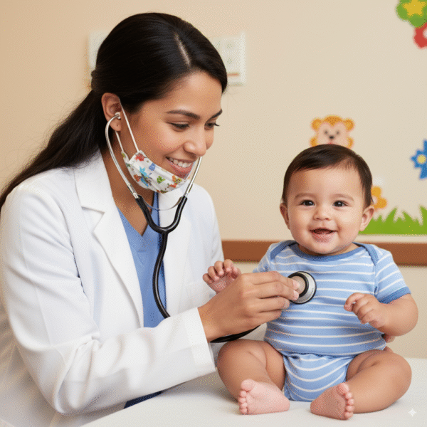 Estetoscopio pediátrico neonatal de doble cabezal